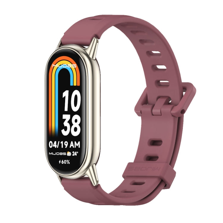 Mijobs Flat Hole Breathable Silicone Watch Band
