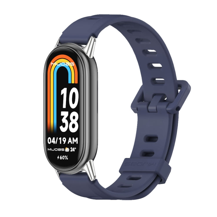 Mijobs Flat Hole Breathable Silicone Watch Band