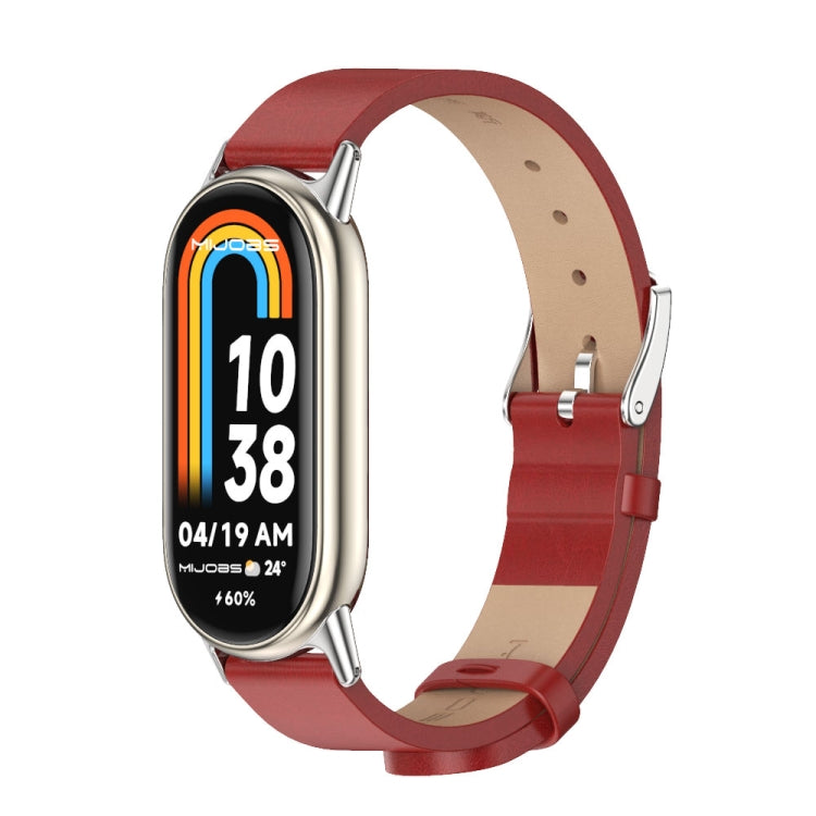 Mijobs Microfiber PU Leather Watch Band