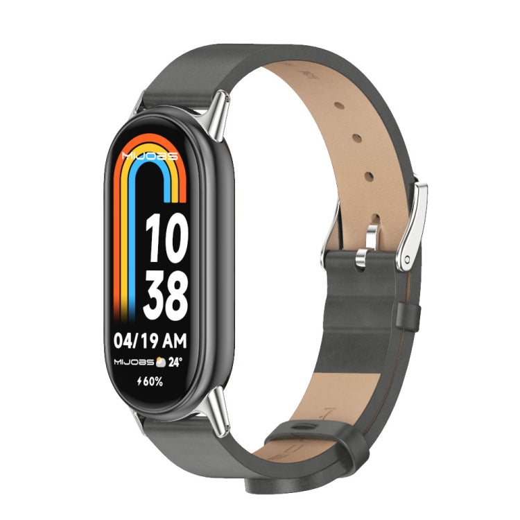 Mijobs Microfiber PU Leather Watch Band