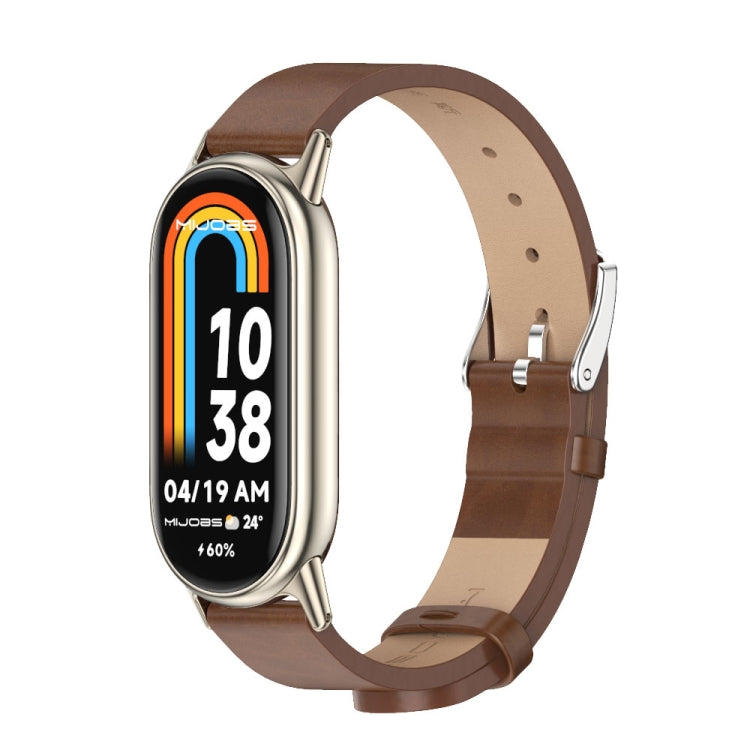 Mijobs Microfiber PU Leather Watch Band