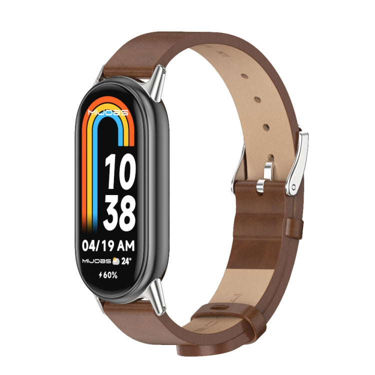 Mijobs Microfiber PU Leather Watch Band