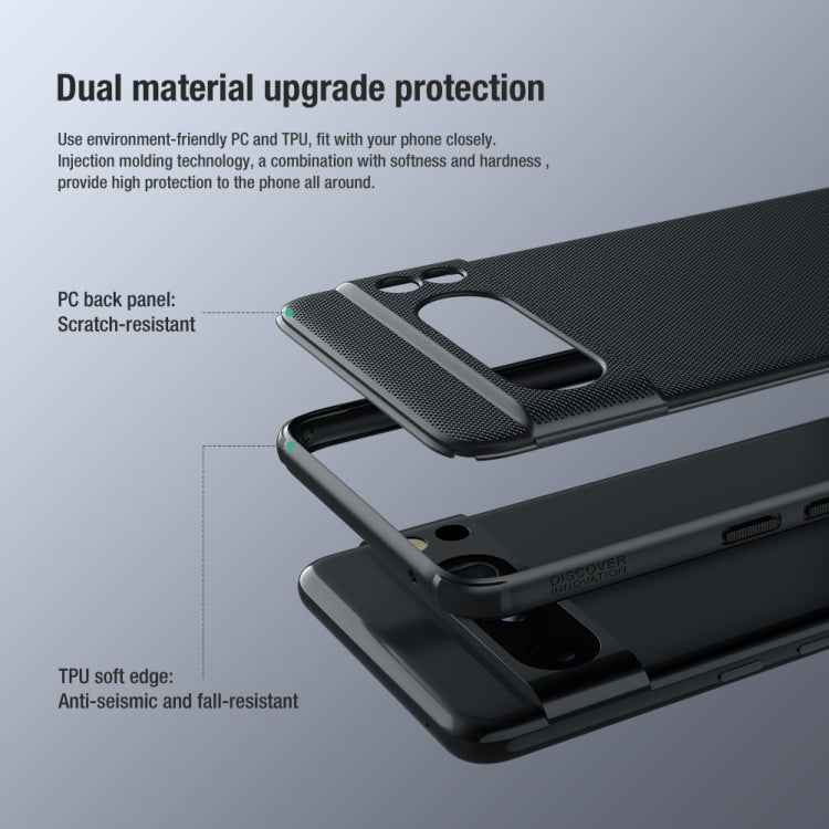 NILLKIN Frosted Shield Pro PC + TPU Phone Case, For Google Pixel 7A, For Google Pixel 8a, For Google Pixel 8 Pro, For Google Pixel 8