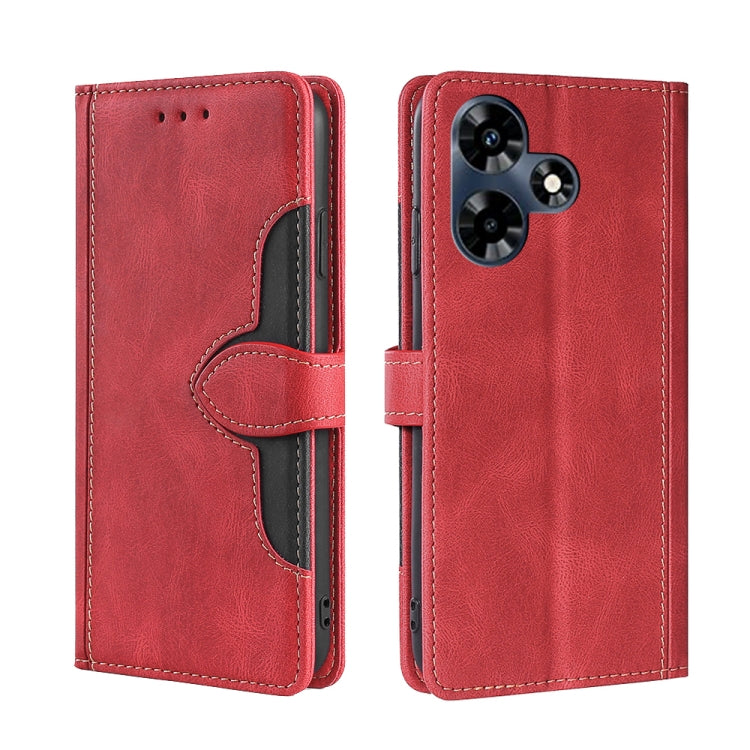 Skin Feel Magnetic Buckle Leather Phone Case, For Infinix Note 40 5G, For Infinix Note 40 Pro 4G, For Infinix Note 40 Pro 5G, For Infinix Note 40 4G, For Infinix Hot 40i, For Infinix Hot 30 Play 4G, For Infinix Note 30 5G, For Infinix Smart 7 HD       ...