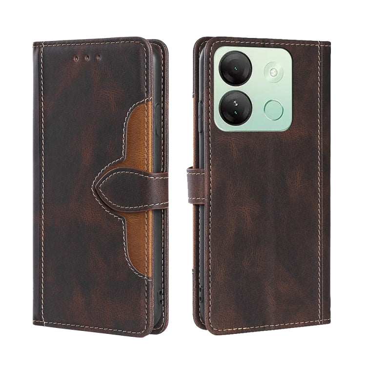 Skin Feel Magnetic Buckle Leather Phone Case, For Infinix Note 40 5G, For Infinix Note 40 Pro 4G, For Infinix Note 40 Pro 5G, For Infinix Note 40 4G, For Infinix Hot 40i, For Infinix Hot 30 Play 4G, For Infinix Note 30 5G, For Infinix Smart 7 HD       ...