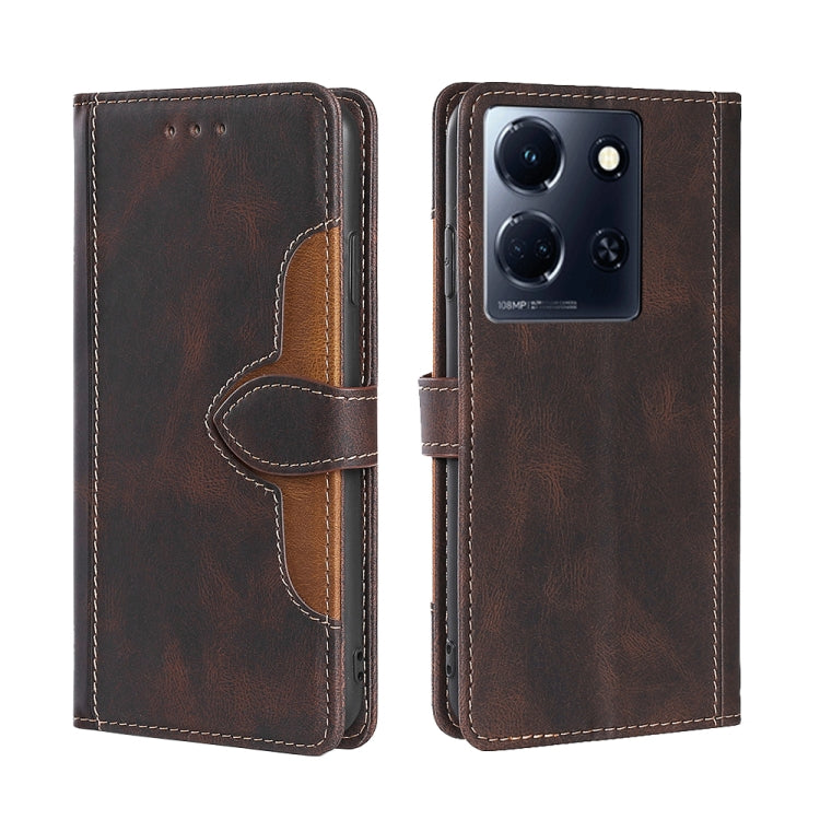 Skin Feel Magnetic Buckle Leather Phone Case, For Infinix Note 40 5G, For Infinix Note 40 Pro 4G, For Infinix Note 40 Pro 5G, For Infinix Note 40 4G, For Infinix Hot 40i, For Infinix Hot 30 Play 4G, For Infinix Note 30 5G, For Infinix Smart 7 HD       ...
