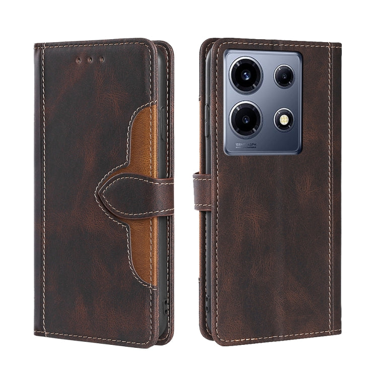 Skin Feel Magnetic Buckle Leather Phone Case, For Infinix Note 40 5G, For Infinix Note 40 Pro 4G, For Infinix Note 40 Pro 5G, For Infinix Note 40 4G, For Infinix Hot 40i, For Infinix Hot 30 Play 4G, For Infinix Note 30 5G, For Infinix Smart 7 HD       ...