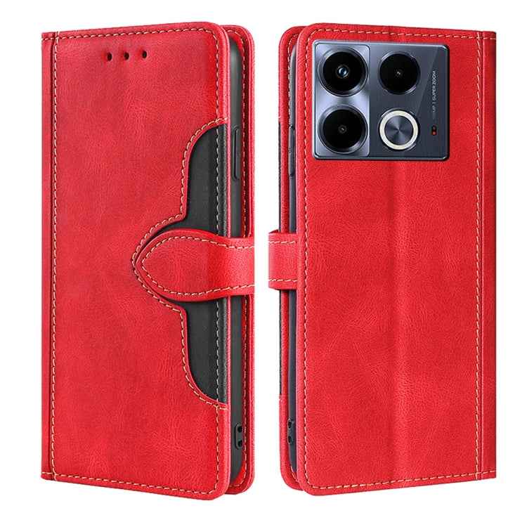 Skin Feel Magnetic Buckle Leather Phone Case, For Infinix Note 40 5G, For Infinix Note 40 Pro 4G, For Infinix Note 40 Pro 5G, For Infinix Note 40 4G, For Infinix Hot 40i, For Infinix Hot 30 Play 4G, For Infinix Note 30 5G, For Infinix Smart 7 HD       ...