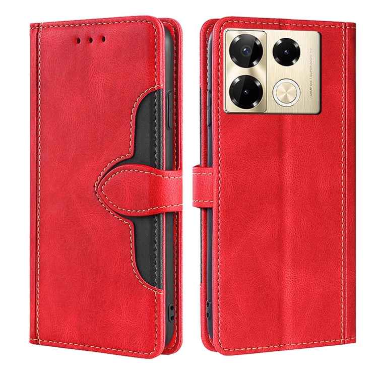 Skin Feel Magnetic Buckle Leather Phone Case, For Infinix Note 40 5G, For Infinix Note 40 Pro 4G, For Infinix Note 40 Pro 5G, For Infinix Note 40 4G, For Infinix Hot 40i, For Infinix Hot 30 Play 4G, For Infinix Note 30 5G, For Infinix Smart 7 HD       ...