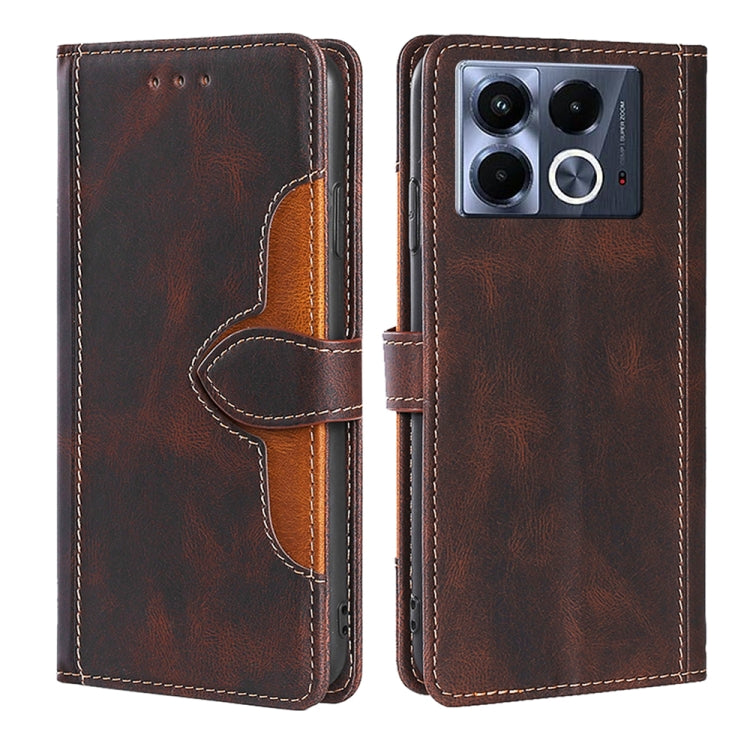 Skin Feel Magnetic Buckle Leather Phone Case, For Infinix Hot 50 4G, For Infinix Hot 50 5G, For Infinix Zero 40 4G, For Infinix Note 40 5G, For Infinix Note 40 Pro 4G, For Infinix Note 40 Pro 5G, For Infinix Note 40 4G, For Infinix Hot 40i             ...