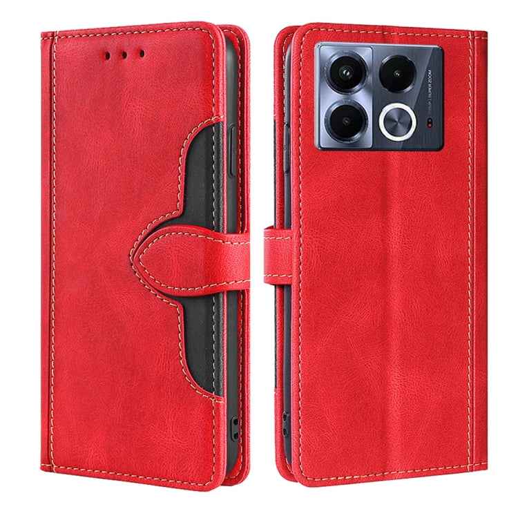 Skin Feel Magnetic Buckle Leather Phone Case, For Infinix Note 40 5G, For Infinix Note 40 Pro 4G, For Infinix Note 40 Pro 5G, For Infinix Note 40 4G, For Infinix Hot 40i, For Infinix Hot 30 Play 4G, For Infinix Note 30 5G, For Infinix Smart 7 HD       ...