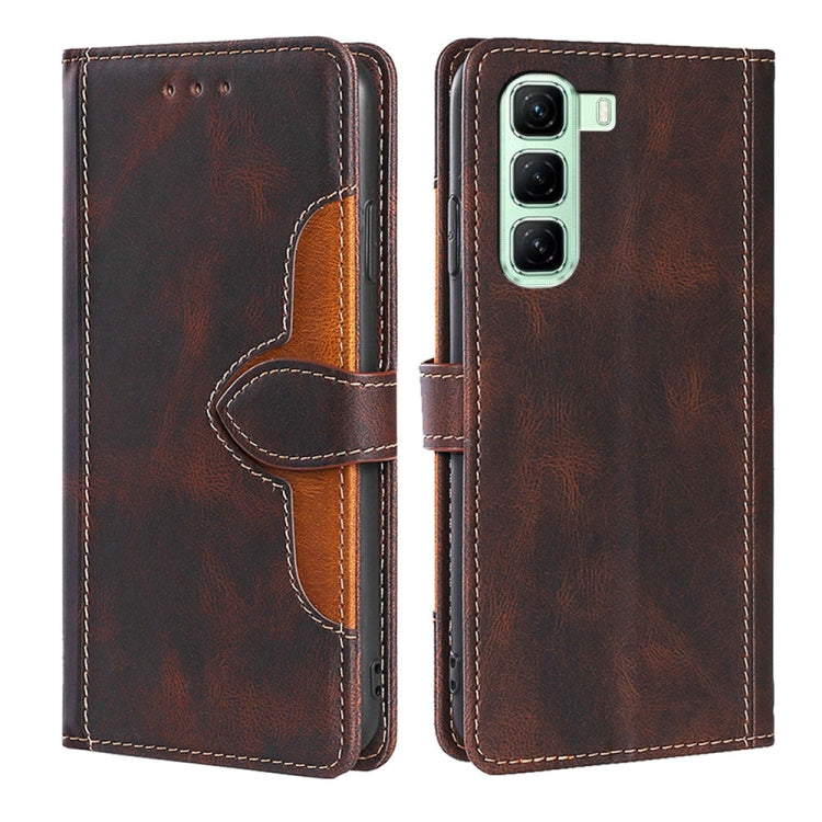 Skin Feel Magnetic Buckle Leather Phone Case, For Infinix Hot 50 4G, For Infinix Hot 50 5G, For Infinix Zero 40 4G, For Infinix Note 40 5G, For Infinix Note 40 Pro 4G, For Infinix Note 40 Pro 5G, For Infinix Note 40 4G, For Infinix Hot 40i             ...