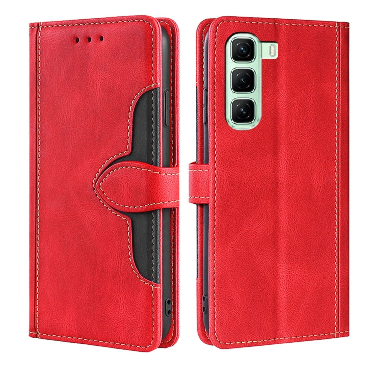 Skin Feel Magnetic Buckle Leather Phone Case, For Infinix Hot 50 4G, For Infinix Hot 50 5G, For Infinix Zero 40 4G, For Infinix Note 40 5G, For Infinix Note 40 Pro 4G, For Infinix Note 40 Pro 5G, For Infinix Note 40 4G, For Infinix Hot 40i             ...