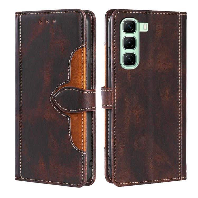 Skin Feel Magnetic Buckle Leather Phone Case, For Infinix Hot 50 4G, For Infinix Hot 50 5G, For Infinix Zero 40 4G, For Infinix Note 40 5G, For Infinix Note 40 Pro 4G, For Infinix Note 40 Pro 5G, For Infinix Note 40 4G, For Infinix Hot 40i             ...