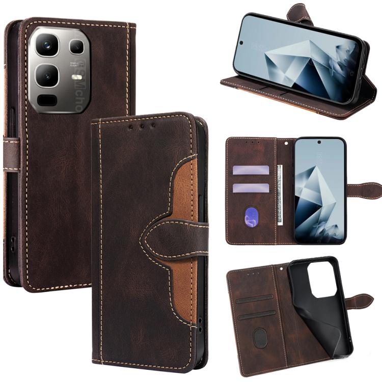 Skin Feel Magnetic Buckle Leather Phone Case, For Infinix Note Edge 5G, For Infinix Smart 20 4G, For Infinix Note 60 5G, For Infinix Hot 60 5G, For Infinix Hot 60 Pro+ 4G, For Infinix Hot 60 Pro 4G, For Infinix Smart 10 4G, For Infinix Note 50s 5G     ...