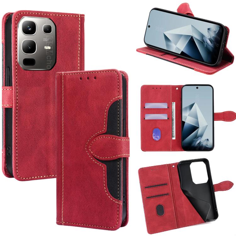 Skin Feel Magnetic Buckle Leather Phone Case, For Infinix Note Edge 5G, For Infinix Smart 20 4G, For Infinix Note 60 5G, For Infinix Hot 60 5G, For Infinix Hot 60 Pro+ 4G, For Infinix Hot 60 Pro 4G, For Infinix Smart 10 4G, For Infinix Note 50s 5G     ...