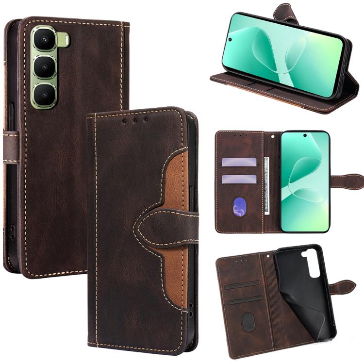 Skin Feel Magnetic Buckle Leather Phone Case, For Infinix Note Edge 5G, For Infinix Smart 20 4G, For Infinix Note 60 5G, For Infinix Hot 60 5G, For Infinix Hot 60 Pro+ 4G, For Infinix Hot 60 Pro 4G, For Infinix Smart 10 4G, For Infinix Note 50s 5G     ...