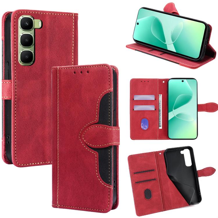 Skin Feel Magnetic Buckle Leather Phone Case, For Infinix Note Edge 5G, For Infinix Smart 20 4G, For Infinix Note 60 5G, For Infinix Hot 60 5G, For Infinix Hot 60 Pro+ 4G, For Infinix Hot 60 Pro 4G, For Infinix Smart 10 4G, For Infinix Note 50s 5G     ...