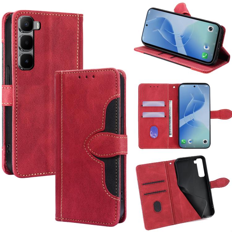 Skin Feel Magnetic Buckle Leather Phone Case, For Infinix Note Edge 5G, For Infinix Smart 20 4G, For Infinix Note 60 5G, For Infinix Hot 60 5G, For Infinix Hot 60 Pro+ 4G, For Infinix Hot 60 Pro 4G, For Infinix Smart 10 4G, For Infinix Note 50s 5G     ...