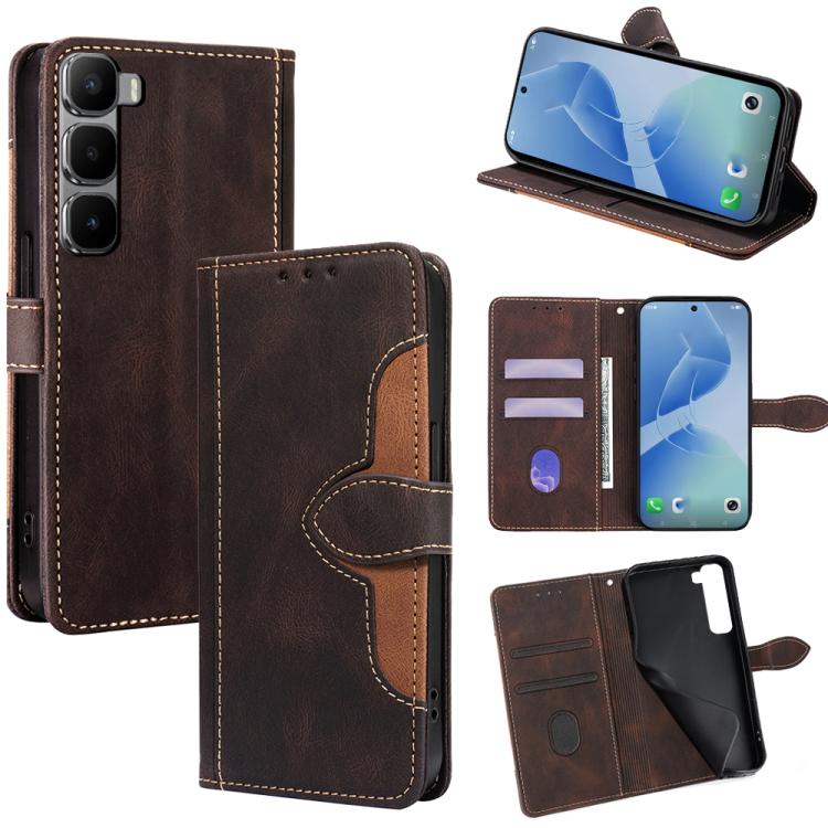 Skin Feel Magnetic Buckle Leather Phone Case, For Infinix Note Edge 5G, For Infinix Smart 20 4G, For Infinix Note 60 5G, For Infinix Hot 60 5G, For Infinix Hot 60 Pro+ 4G, For Infinix Hot 60 Pro 4G, For Infinix Smart 10 4G, For Infinix Note 50s 5G     ...