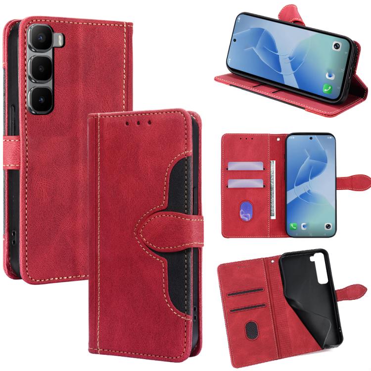 Skin Feel Magnetic Buckle Leather Phone Case, For Infinix Note Edge 5G, For Infinix Smart 20 4G, For Infinix Note 60 5G, For Infinix Hot 60 5G, For Infinix Hot 60 Pro+ 4G, For Infinix Hot 60 Pro 4G, For Infinix Smart 10 4G, For Infinix Note 50s 5G     ...