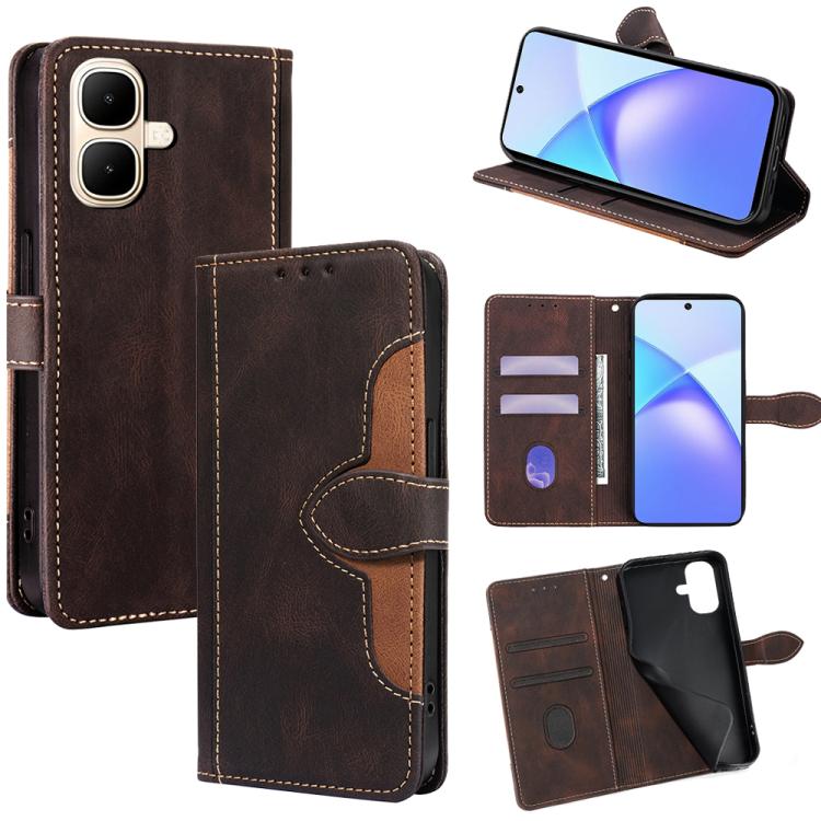 Skin Feel Magnetic Buckle Leather Phone Case, For Infinix Note Edge 5G, For Infinix Smart 20 4G, For Infinix Note 60 5G, For Infinix Hot 60 5G, For Infinix Hot 60 Pro+ 4G, For Infinix Hot 60 Pro 4G, For Infinix Smart 10 4G, For Infinix Note 50s 5G     ...