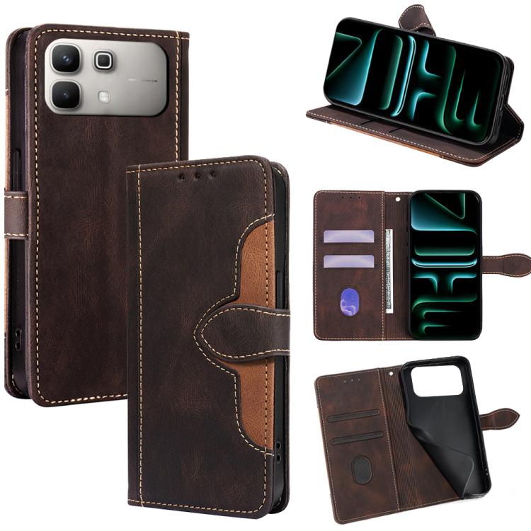 Skin Feel Magnetic Buckle Leather Phone Case, For Infinix Note Edge 5G, For Infinix Smart 20 4G, For Infinix Note 60 5G, For Infinix Hot 60 5G, For Infinix Hot 60 Pro+ 4G, For Infinix Hot 60 Pro 4G, For Infinix Smart 10 4G, For Infinix Note 50s 5G     ...