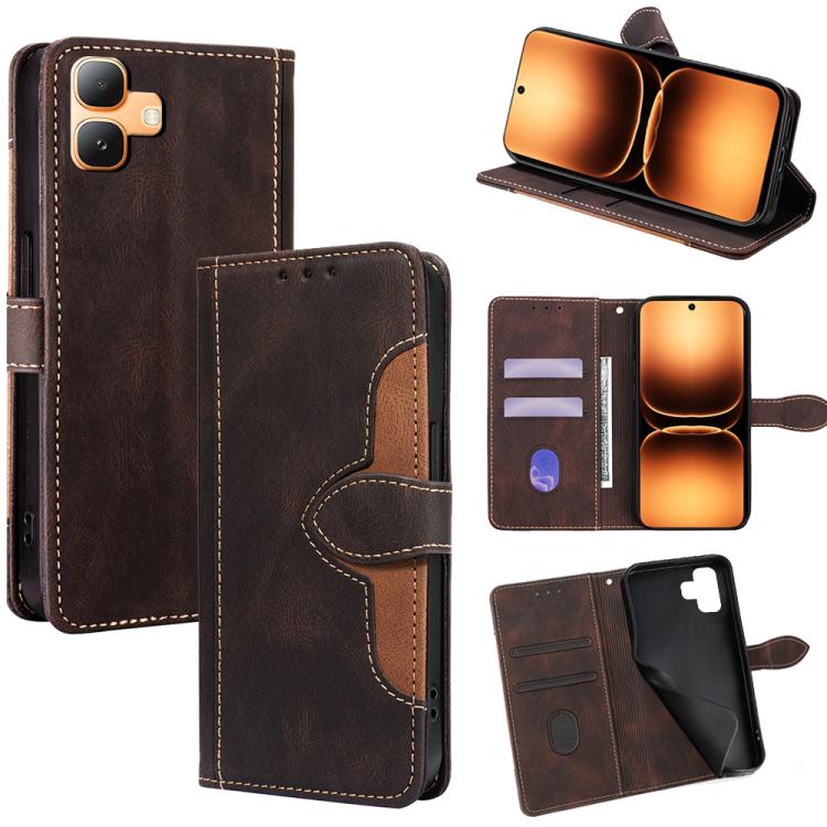Skin Feel Magnetic Buckle Leather Phone Case, For Infinix Note Edge 5G, For Infinix Smart 20 4G, For Infinix Note 60 5G, For Infinix Hot 60 5G, For Infinix Hot 60 Pro+ 4G, For Infinix Hot 60 Pro 4G, For Infinix Smart 10 4G, For Infinix Note 50s 5G     ...
