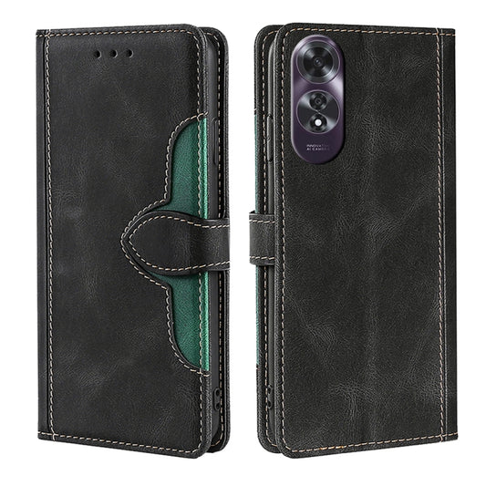 Skin Feel Magnetic Buckle Leather Phone Case, For OPPO A60 4G Global, For OPPO A3 Pro, For OPPO Reno11 F 5G, For OPPO Find X7 5G, For OPPO Find X7 Ultra 5G, For OPPO Reno10 Pro+ 5G, For OPPO A1 5G
