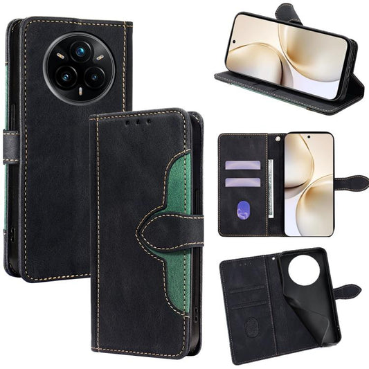Skin Feel Magnetic Buckle Leather Phone Case, For Realme 14 Pro+ 5G, For Realme 14 Pro 5G Global, For Realme C75 4G / 14x 5G Global, For Realme 13 Pro 5G, For Realme C61 4G, For Realme GT Neo6 SE 5G, For Realme 12 5G, For Realme 12+ 5G                 ...