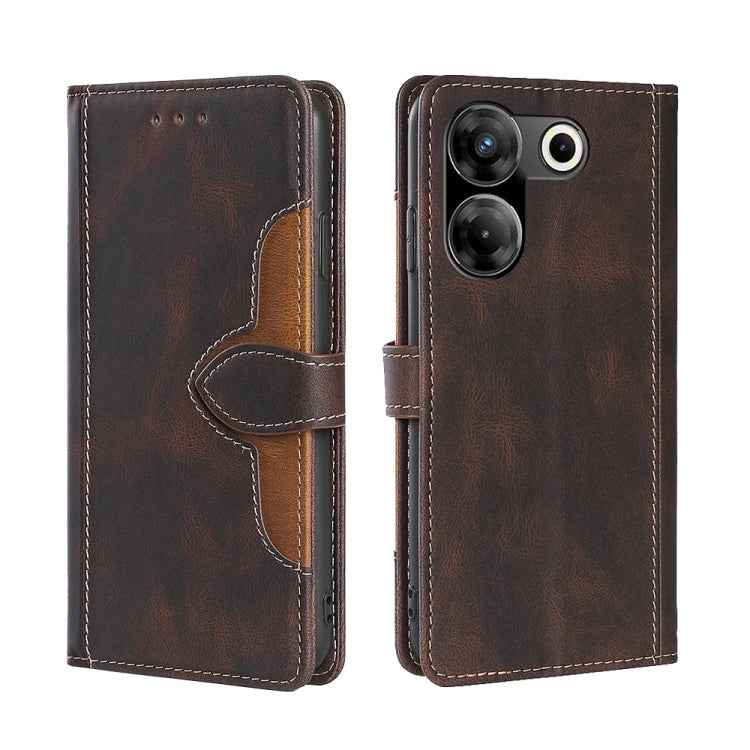 Skin Feel Magnetic Buckle Leather Phone Case, For Tecno Camon 30, For Tecno Pova 6 Pro 5G, For Tecno Camon 20 Premier 5G, For Tecno Camon 20 Pro 5G, For Tecno Camon 20 Pro 4G