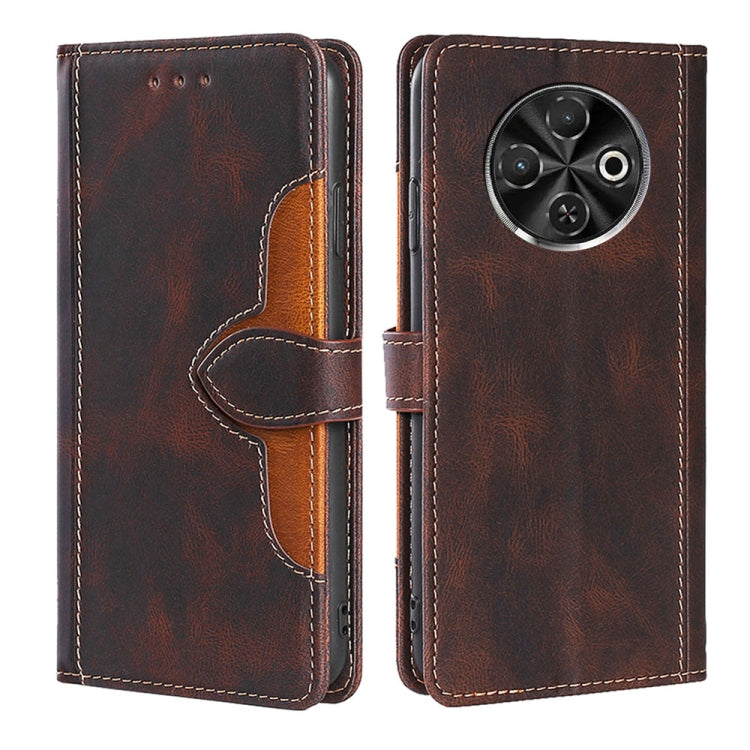 Skin Feel Magnetic Buckle Leather Phone Case, For Tecno Pova Slim 5G / Spark Slim 4G, For Tecno Pova 7 Pro, For Tecno Pova 7 5G, For Tecno Spark 40 Pro+ 4G, For Tecno Spark 40 Pro 4G, For Tecno Camon 40 Premier 5G, For Tecno Spark 30 4G                ...