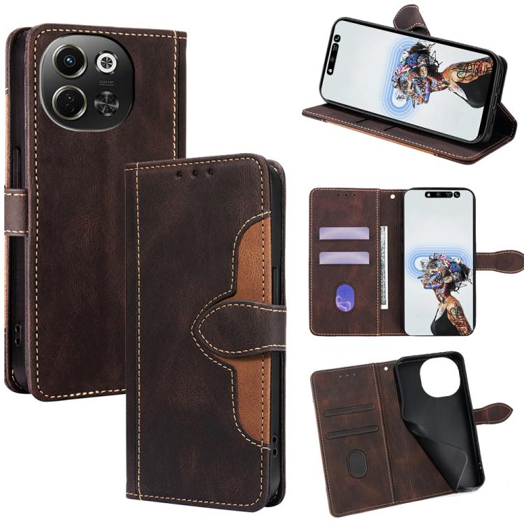 Skin Feel Magnetic Buckle Leather Phone Case, For Tecno Pova Slim 5G / Spark Slim 4G, For Tecno Pova 7 Pro, For Tecno Pova 7 5G, For Tecno Spark 40 Pro+ 4G, For Tecno Spark 40 Pro 4G, For Tecno Camon 40 Premier 5G, For Tecno Spark 30 4G                ...