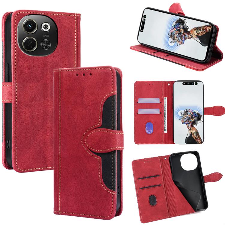 Skin Feel Magnetic Buckle Leather Phone Case, For Tecno Pova Slim 5G / Spark Slim 4G, For Tecno Pova 7 Pro, For Tecno Pova 7 5G, For Tecno Spark 40 Pro+ 4G, For Tecno Spark 40 Pro 4G, For Tecno Camon 40 Premier 5G, For Tecno Spark 30 4G                ...