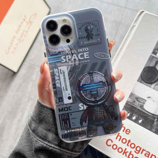 Dual-side IMD Astronaut Frosted Phone Case