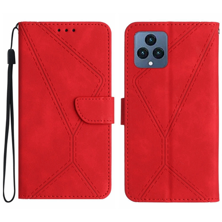 Stitching Embossed Leather Phone Case