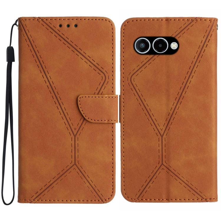 Stitching Embossed Leather Phone Case