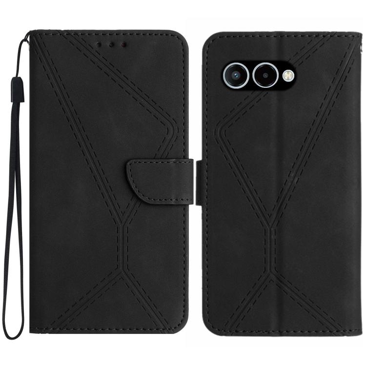 Stitching Embossed Leather Phone Case