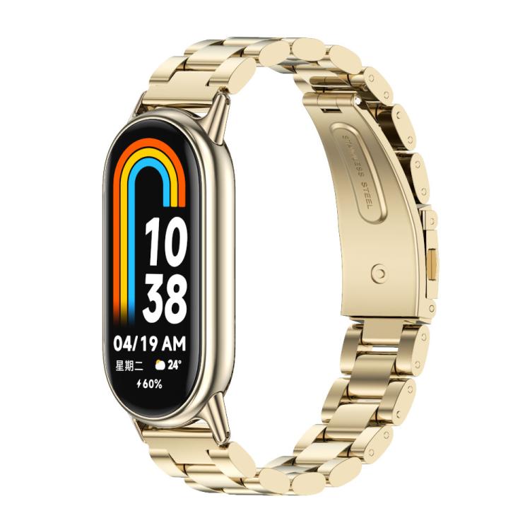 Mijobs Three Bead Stainless Steel Watch Band