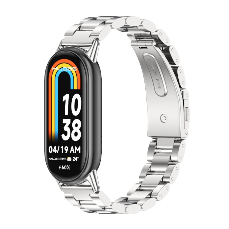 Mijobs Three Bead Stainless Steel Watch Band