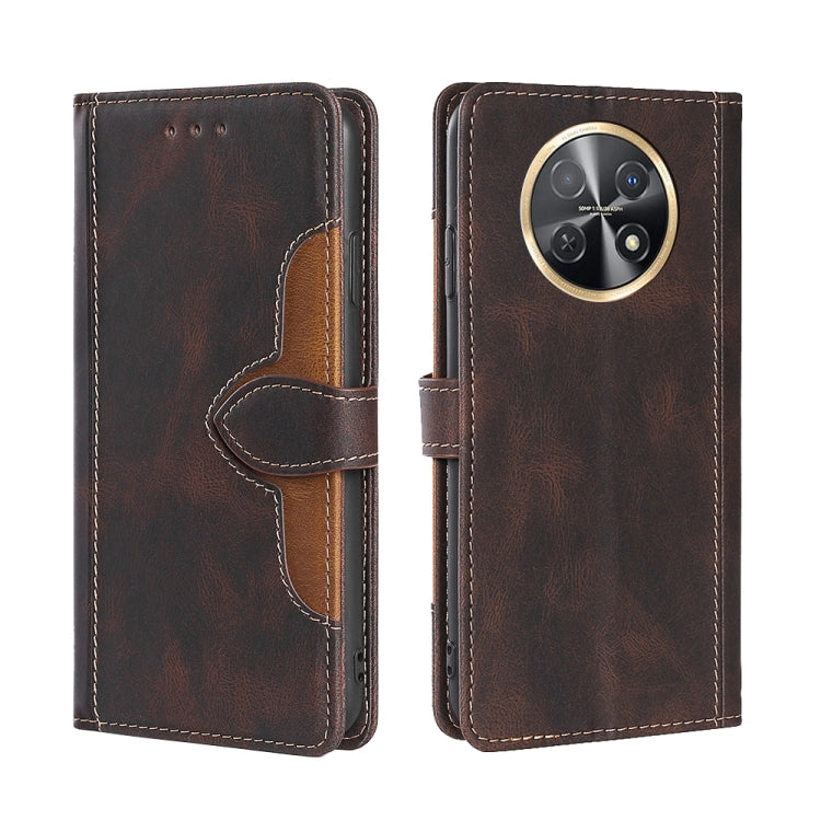 Skin Feel Magnetic Buckle Leather Phone Case, For Huawei nova 12i 4G, For Huawei Pura 70 5G, For Huawei nova 12 5G, For Huawei Enjoy 60 Pro / nova 11i, For Huawi Enjoy 60X, For Huawei nova 11 Pro 4G / 11 Ultra 4G, For Huawei nova 11 4G