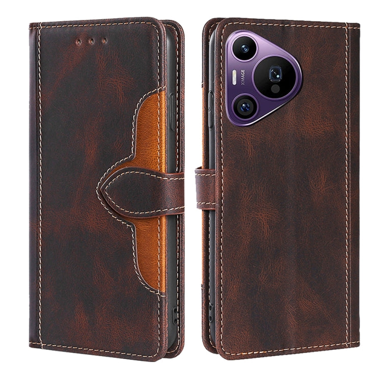 Skin Feel Magnetic Buckle Leather Phone Case, For Huawei Pura 70 Pro / 70 Pro+ 5G, For Huawei Pura 70 Ultra 5G, For Huawei nova 12i 4G, For Huawei Pura 70 5G, For Huawei nova 12 5G, For Huawei Enjoy 60 Pro / nova 11i, For Huawi Enjoy 60X               ...