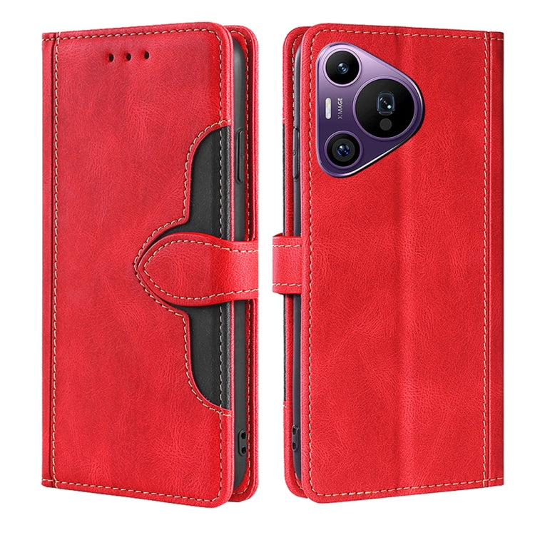 Skin Feel Magnetic Buckle Leather Phone Case, For Huawei Pura 70 Pro / 70 Pro+ 5G, For Huawei Pura 70 Ultra 5G, For Huawei nova 12i 4G, For Huawei Pura 70 5G, For Huawei nova 12 5G, For Huawei Enjoy 60 Pro / nova 11i, For Huawi Enjoy 60X               ...