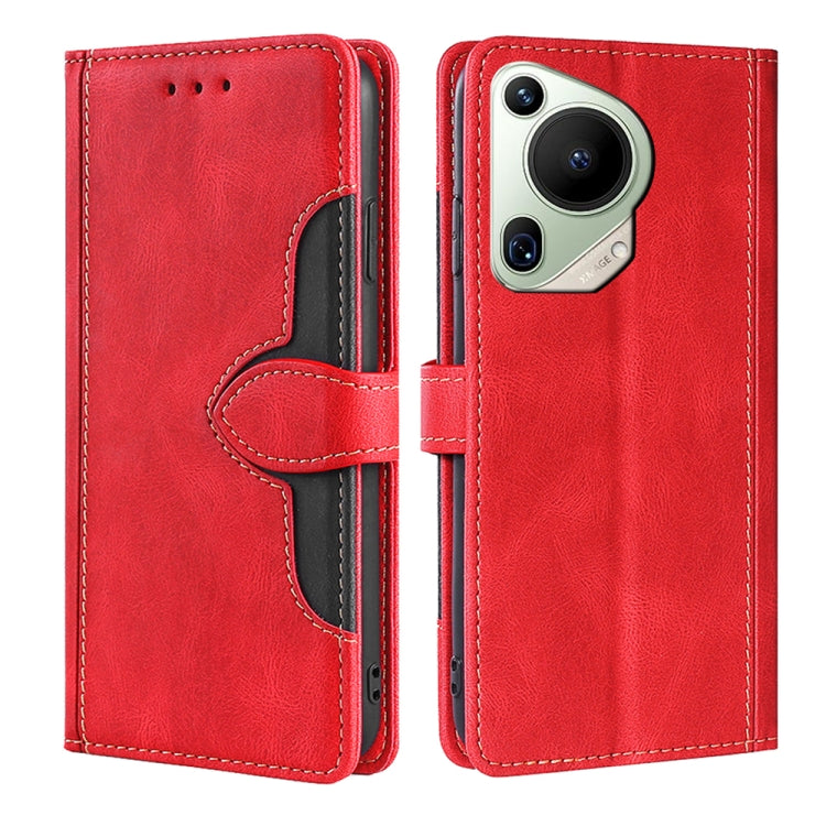 Skin Feel Magnetic Buckle Leather Phone Case, For Huawei Pura 70 Pro / 70 Pro+ 5G, For Huawei Pura 70 Ultra 5G, For Huawei nova 12i 4G, For Huawei Pura 70 5G, For Huawei nova 12 5G, For Huawei Enjoy 60 Pro / nova 11i, For Huawi Enjoy 60X               ...