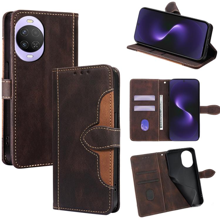 Skin Feel Magnetic Buckle Leather Phone Case, For Huawei Enjoy 90 Pro Max 5G, For Huawei Enjoy 90 Plus 5G, For Huawei nova 15 Ultra, For Huawei nova 15 Pro, For Huawei nova 15, For Huawei Mate 80 Pro Max 5G, For Huawei Mate 80 5G, For Huawei Maimang 40...