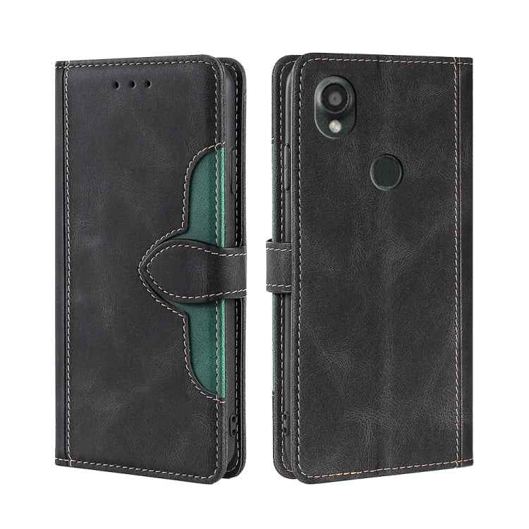 Skin Feel Magnetic Buckle Leather Phone Case, For Kyocera Basio Active3, For Kyocera Digno SX4 5G, For Kyocera Digno SX3-KYG02