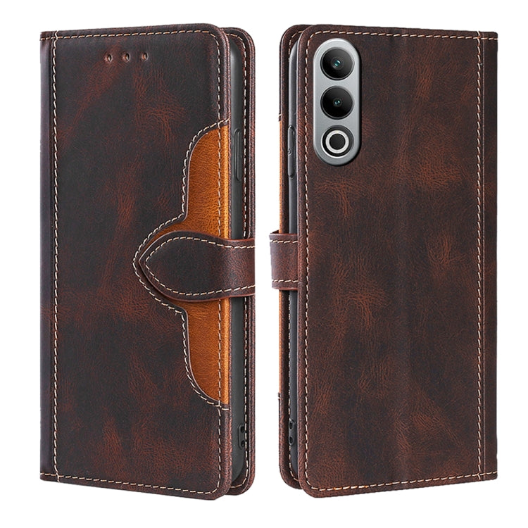 Skin Feel Magnetic Buckle Leather Phone Case