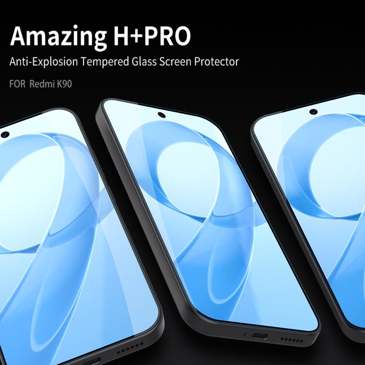 NILLKIN H+Pro 0.2mm 9H Explosion-proof Tempered Glass Film, For Redmi K90, For Redmi K90 Pro Max, For Xiaomi Redmi K60 Ultra, For Xiaomi Redmi K70 / K70 Pro, For Xiaomi Redmi Note 12 Turbo