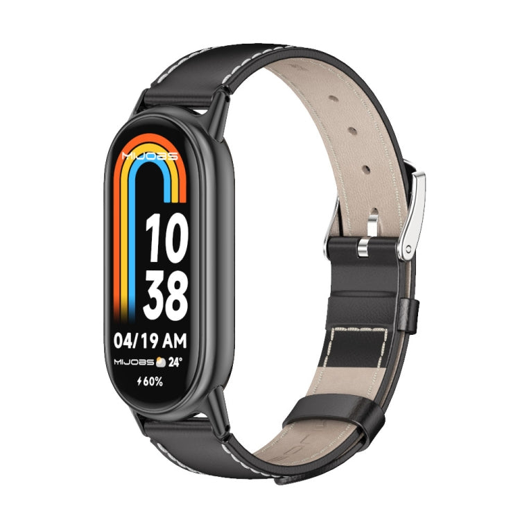 Mijobs Genuine Leather Watch Band