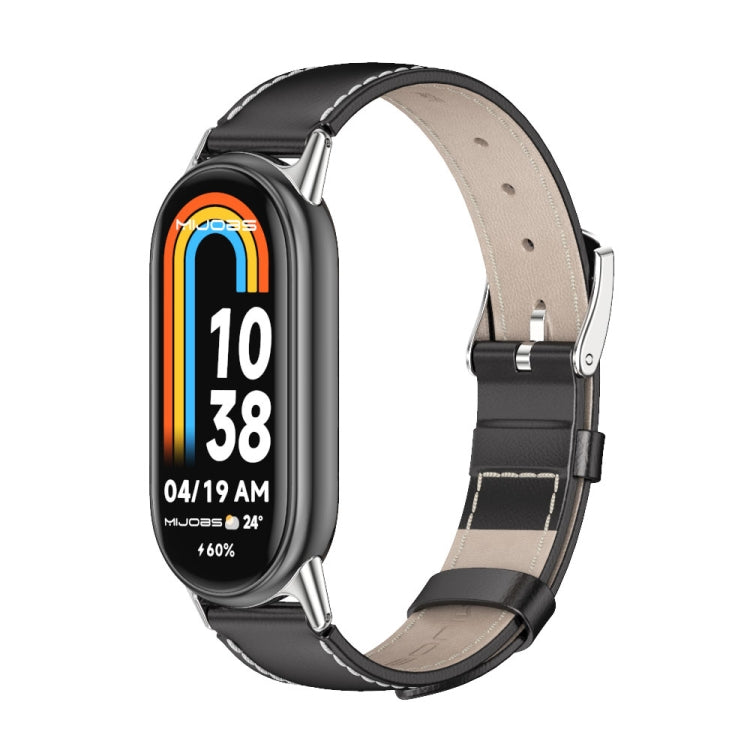 Mijobs Genuine Leather Watch Band